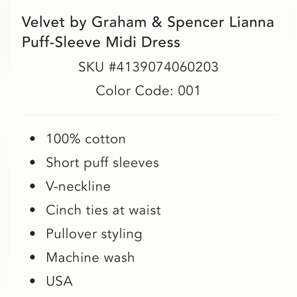 Velvet by Graham & Spencer Black Puff Sleeve Wrap Midi Dress - Picture 5 of 6